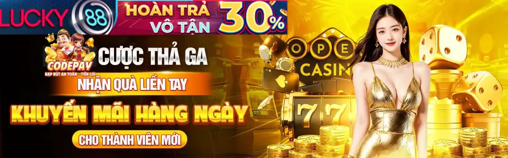 Banner khuyến mãi nổ hũ hấp dẫn